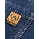 Chic Straight Leg Jeans, Men's Casual Stretch Semi-formal Pants For All Seasons Business