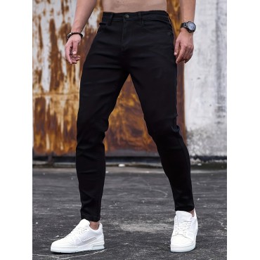 Men's Casual Skinny Jeans, Classic Design Medium Stretch Jeans Men's Casual Skinny Jeans, Classic Design Medium Stretch Jeans
